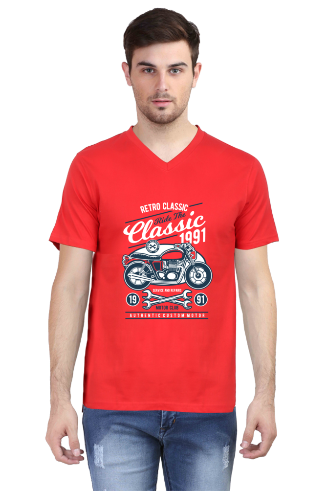 VNeck Half Sleeves Tshirt