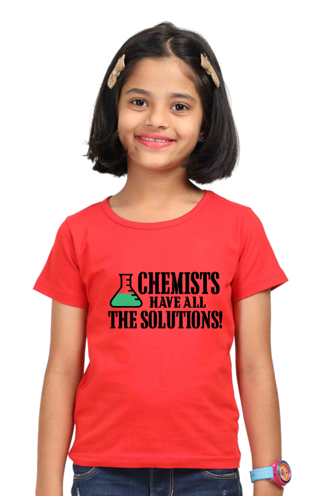 Girls’ Round Neck Half Sleeve T-Shirt