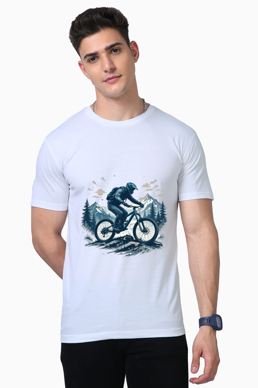 Men's T-shirt- Mountain Cyclist