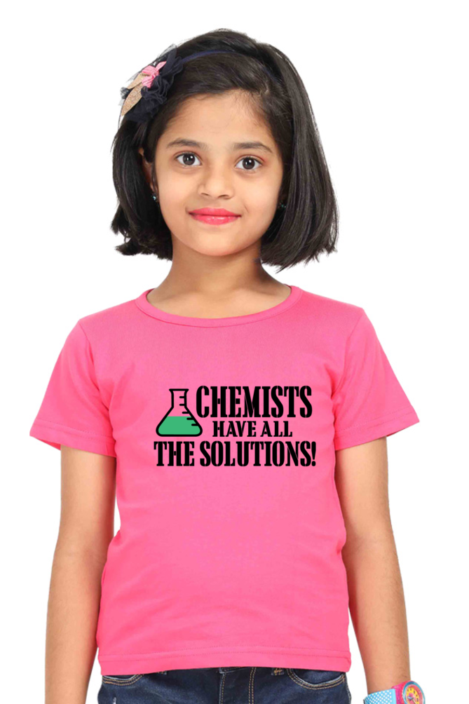 Girls’ Round Neck Half Sleeve T-Shirt