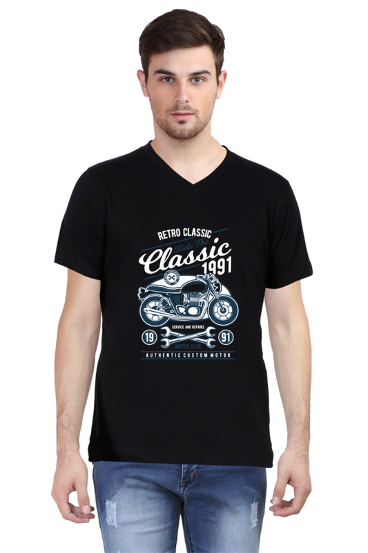 VNeck Half Sleeves Tshirt