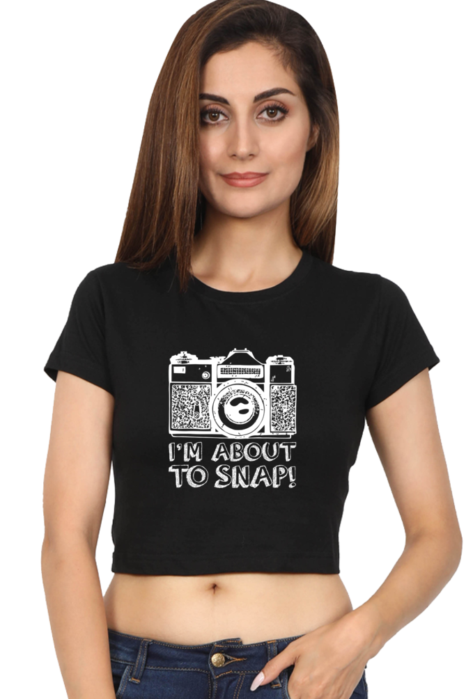 Take a Snap- Women's Crop Top