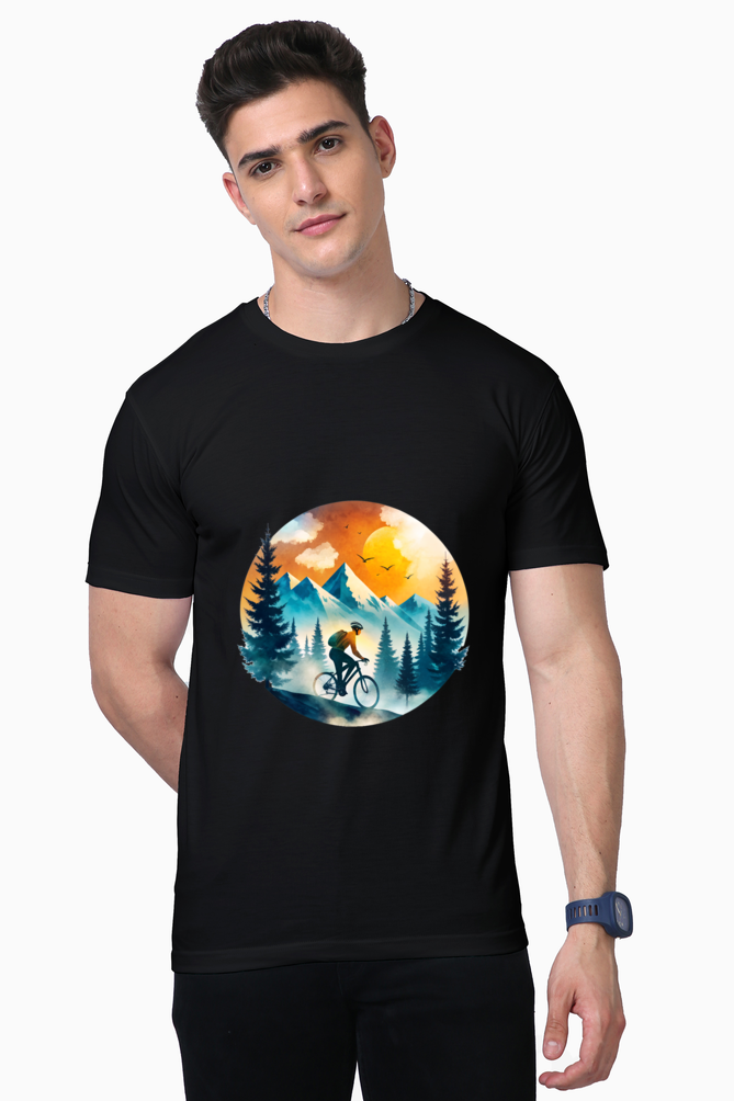 Men's T-shirt - Mountain Cyclist