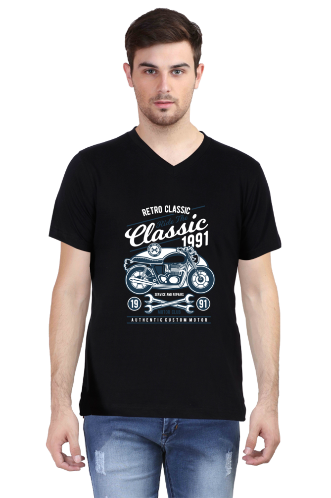 VNeck Half Sleeves Tshirt