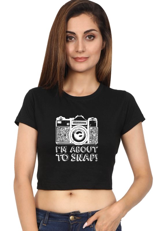 Take a Snap- Women's Crop Top