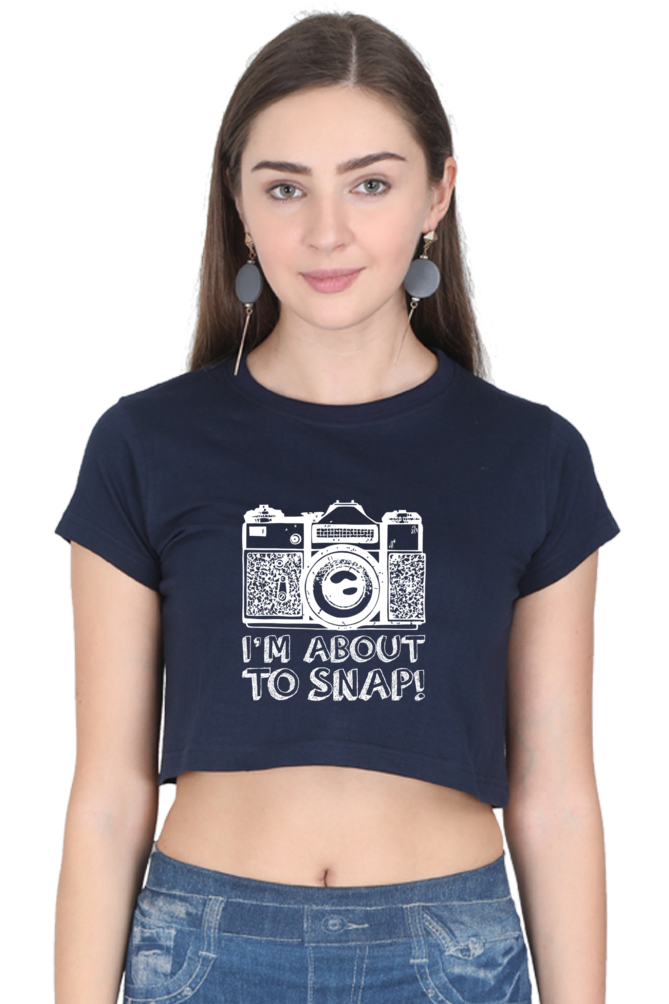 Take a Snap- Women's Crop Top