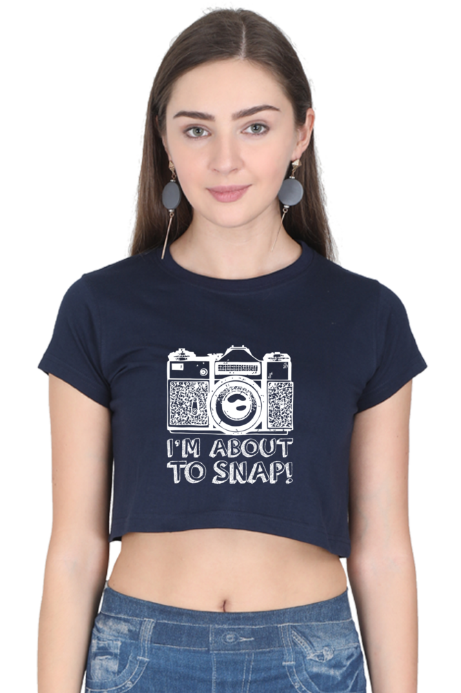 Take a Snap- Women's Crop Top