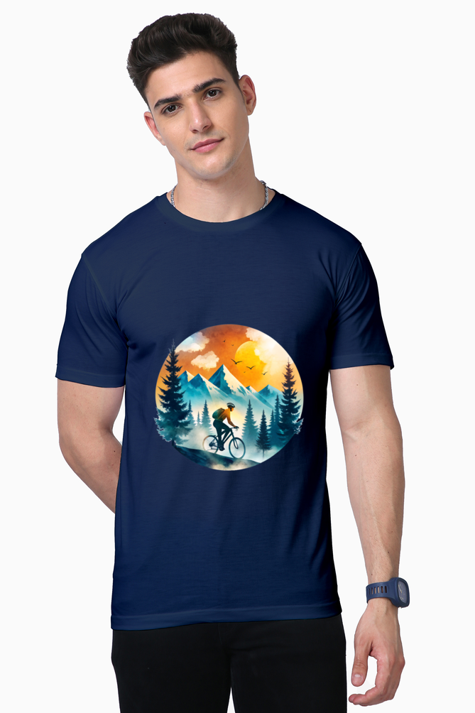 Men's T-shirt - Mountain Cyclist