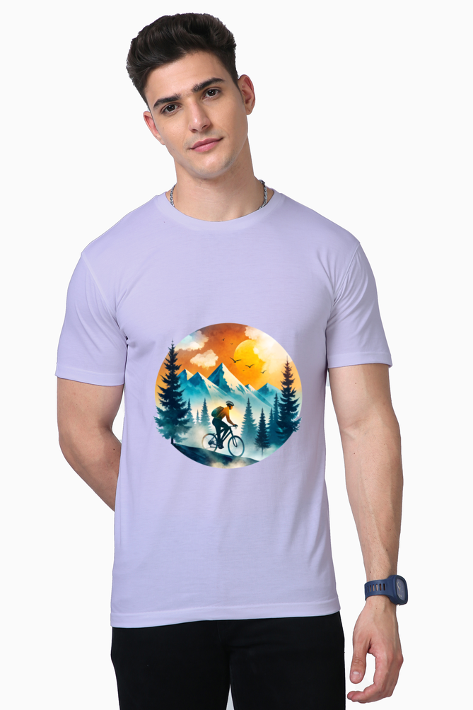 Men's T-shirt - Mountain Cyclist