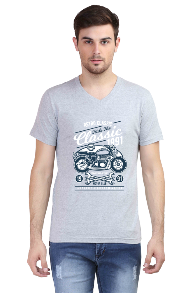 VNeck Half Sleeves Tshirt