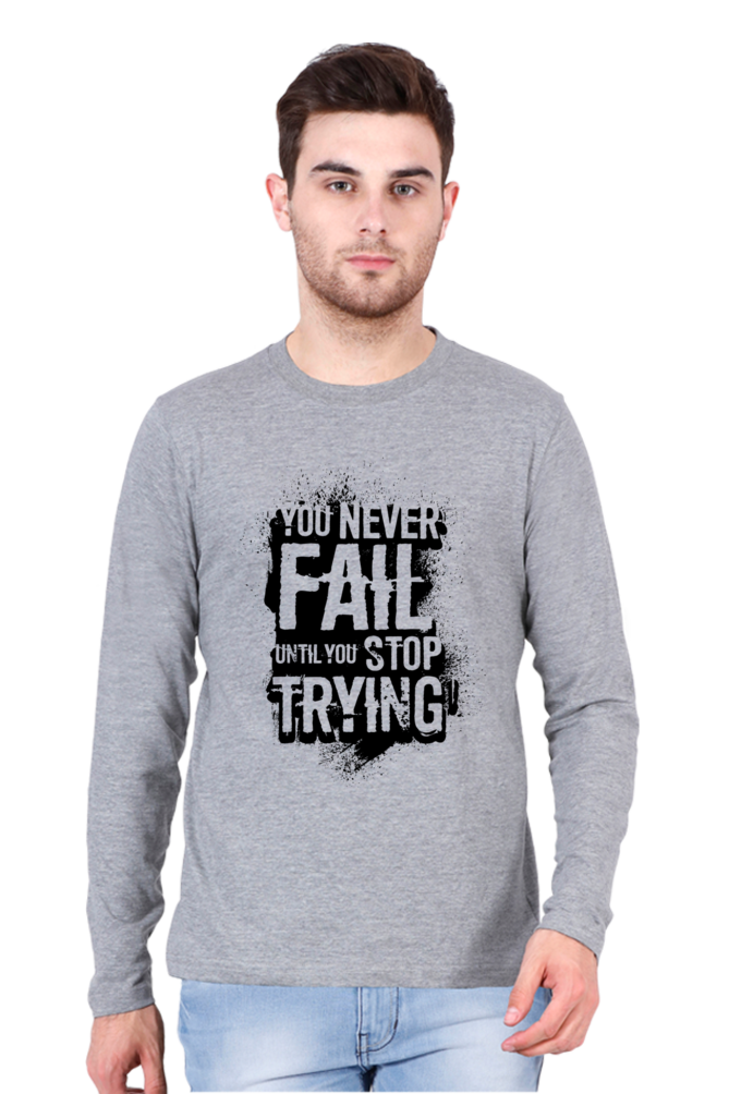 Round Neck Full Sleeves Tshirt