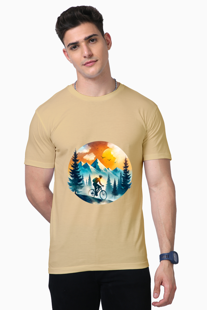 Men's T-shirt - Mountain Cyclist