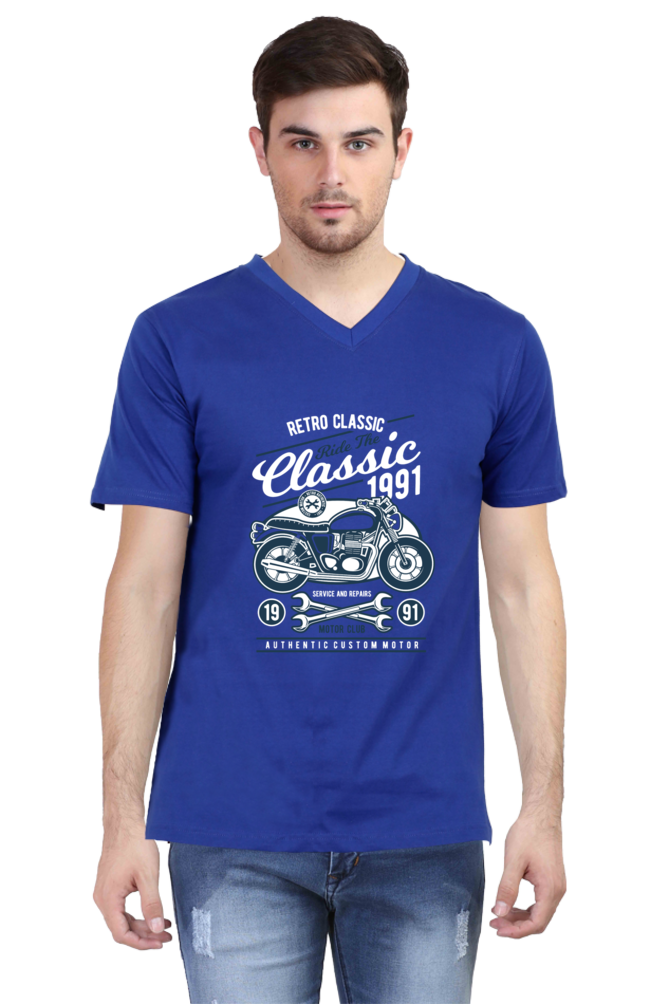 VNeck Half Sleeves Tshirt